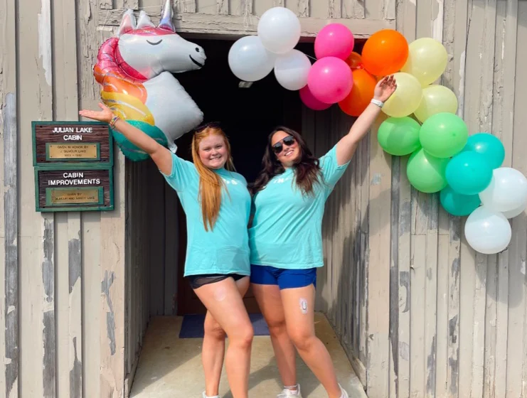 Abby and Ashton together at Camp Morris