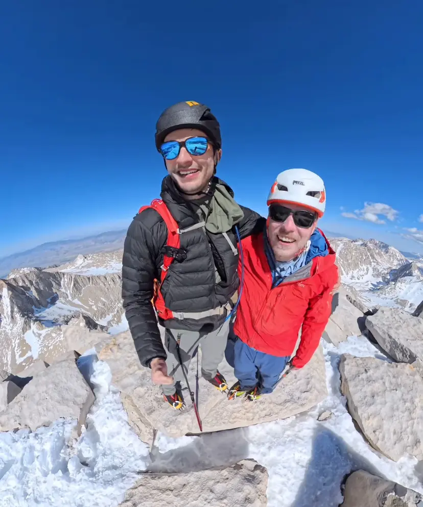 Patrick and Michael during the Project Low to High journey